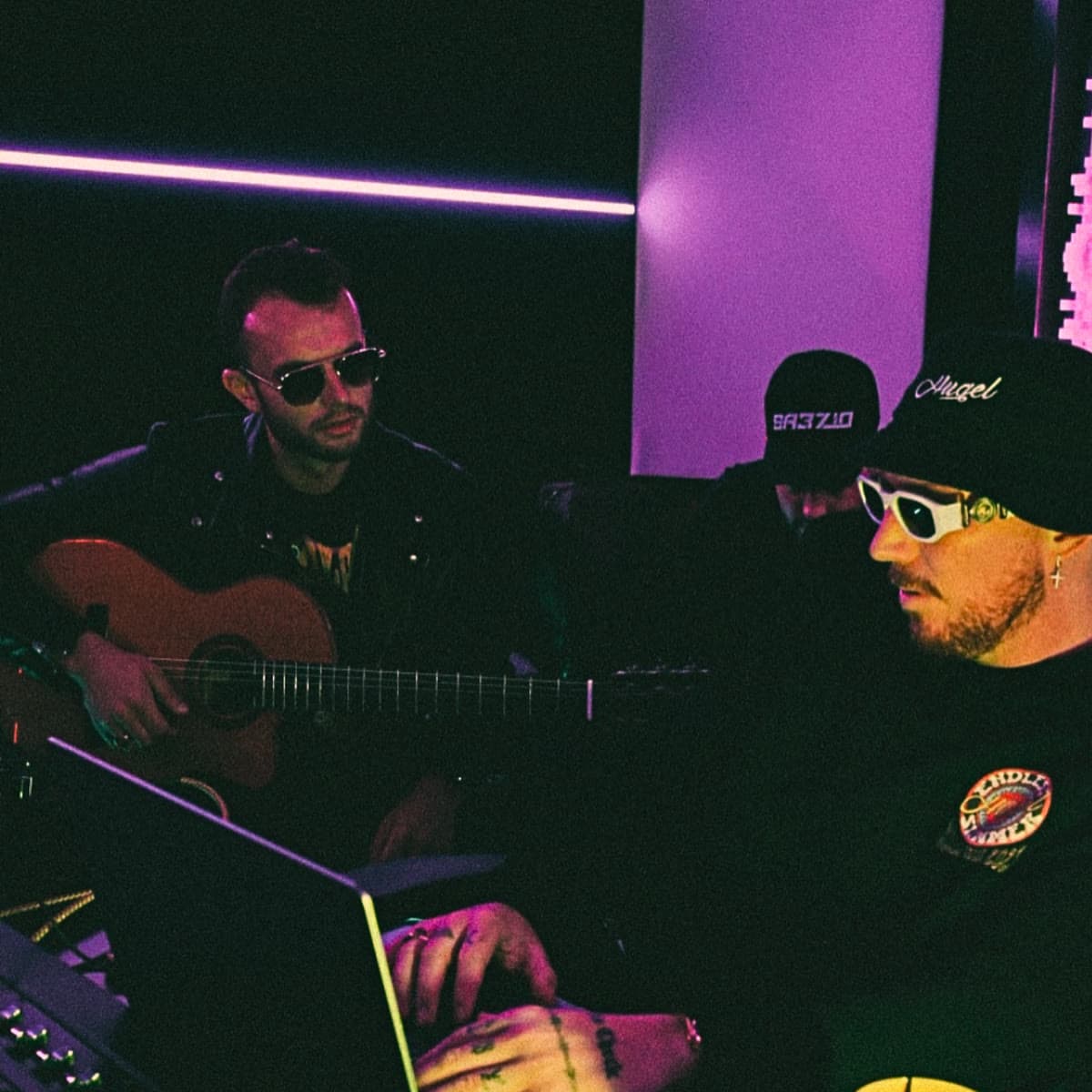 GRAUX with Hugel in the studio