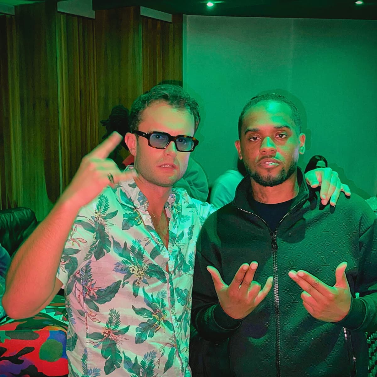 GRAUX with London On Da Track in the studio